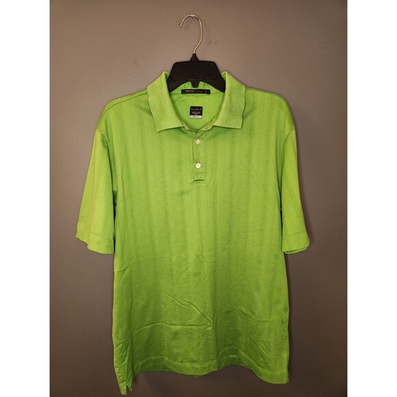 Nike Golf Polo Men's M Green Short Sleeve Tiger Woods Collection Dri-Fit Stretch - Picture 2 of 6